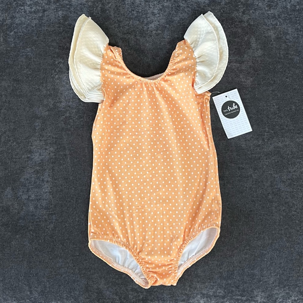 NWT This Tribe of Three Polka Dot Leotard Size 5/6